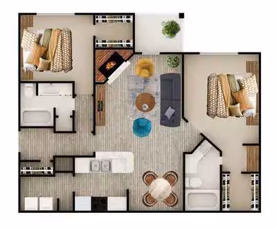 Unit 0835 floor plan